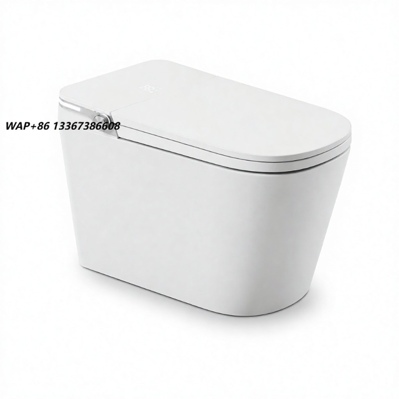 Home Bathroom Toilet - Inodoro Inteligente Blanco con Taza Cuadrada,