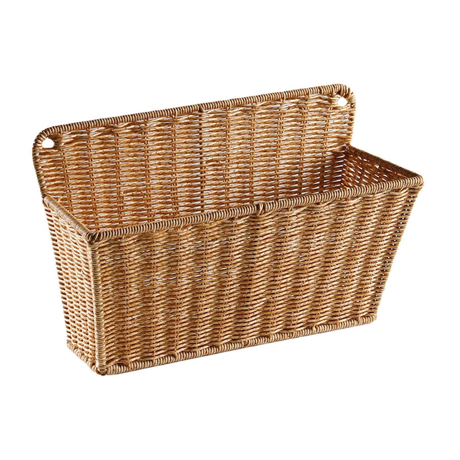 Home Essentials Bathroom Organizer - Cesta de Almacenamiento Tejida de Estilo