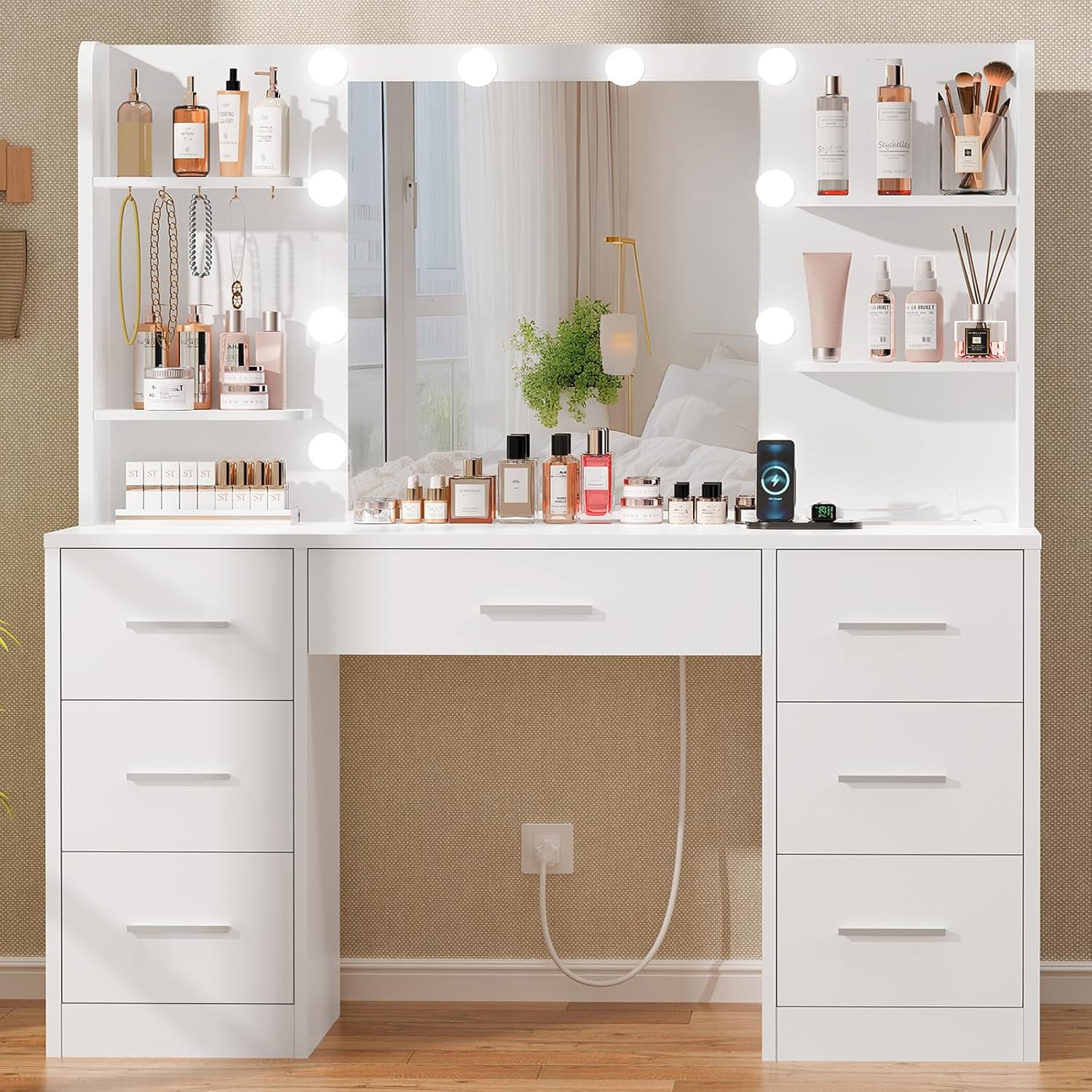 Home Outlet Bathroom Mirrors - Mueble de tocador grande con espejo