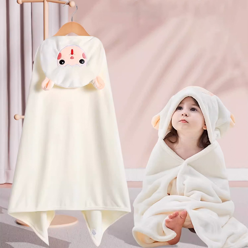 Home Bathroom Towels - Manta de coralina con lindos dibujos