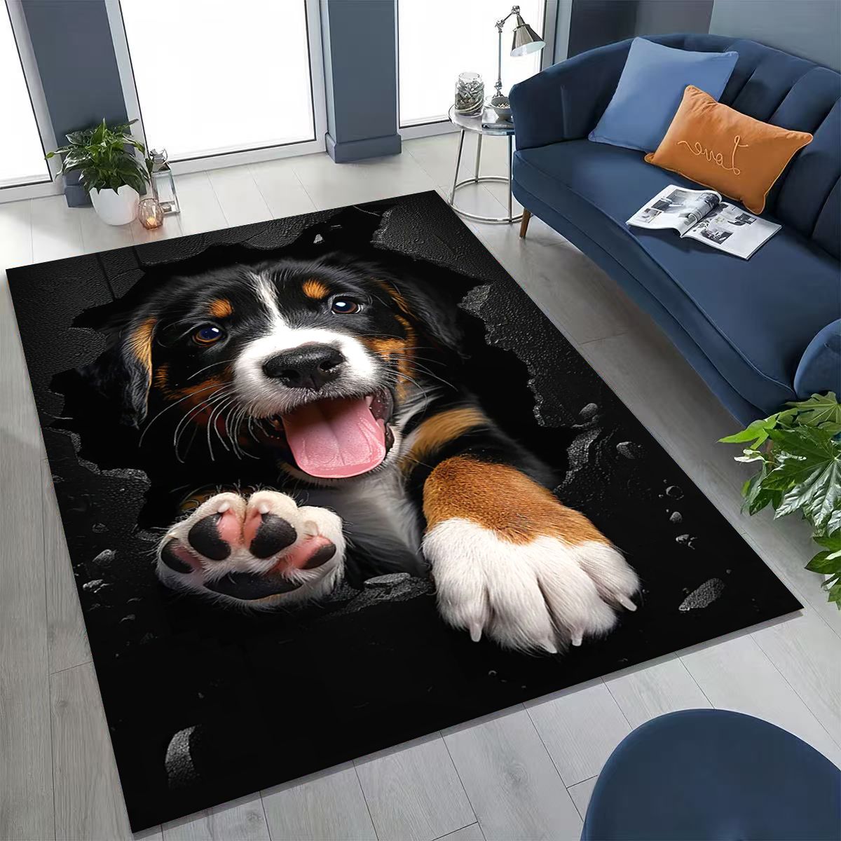 Home Bathroom Break - Alfombra bonita con ilusión 3D para