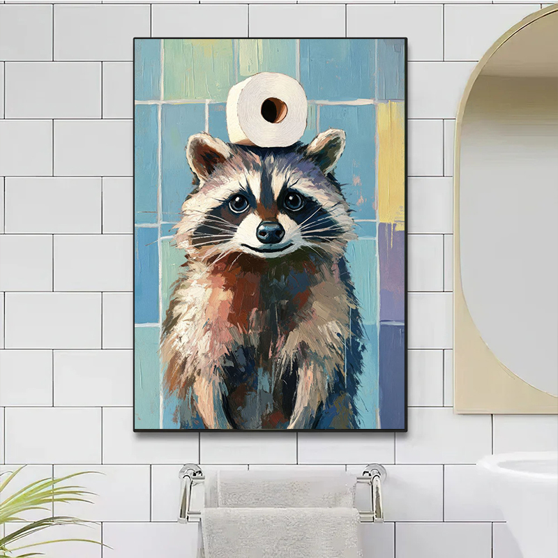 1 póster de papel higiénico si - Home Bathroom Toilet reseña y precio