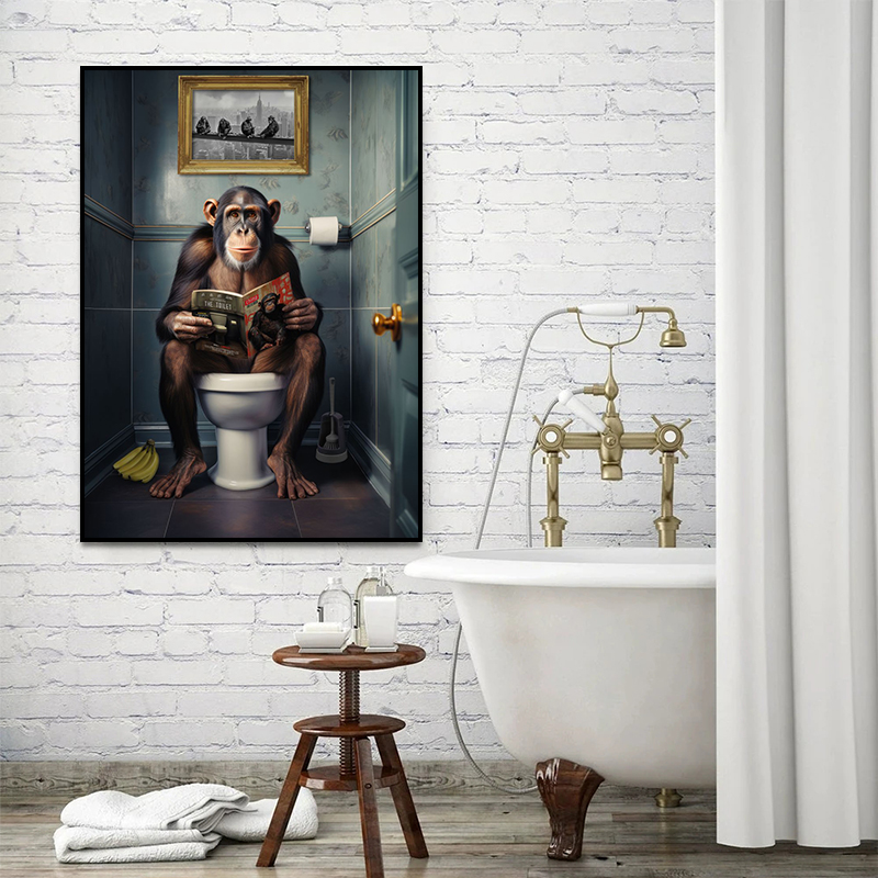 Pósteres modernos de animales  - Home Bathroom Toilet reseña y precio
