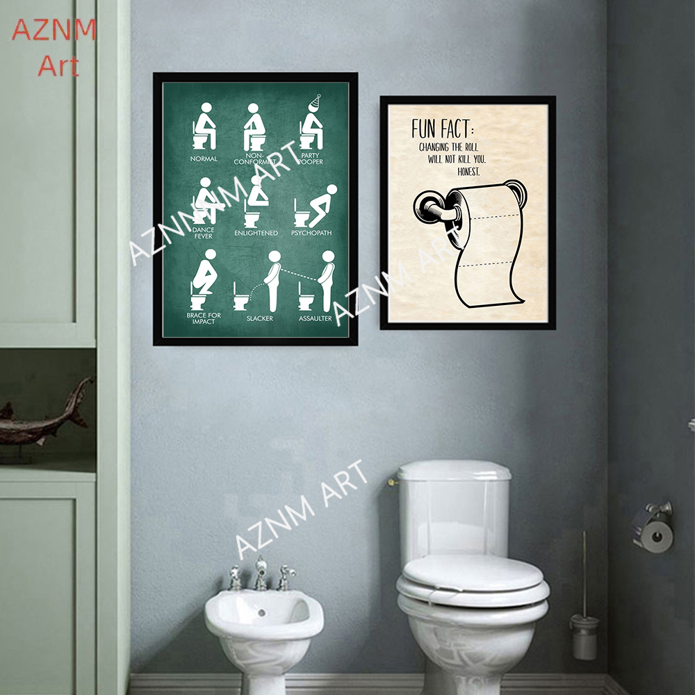 Cuadro sobre lienzo para pared - Home Bathroom Toilet reseña y precio