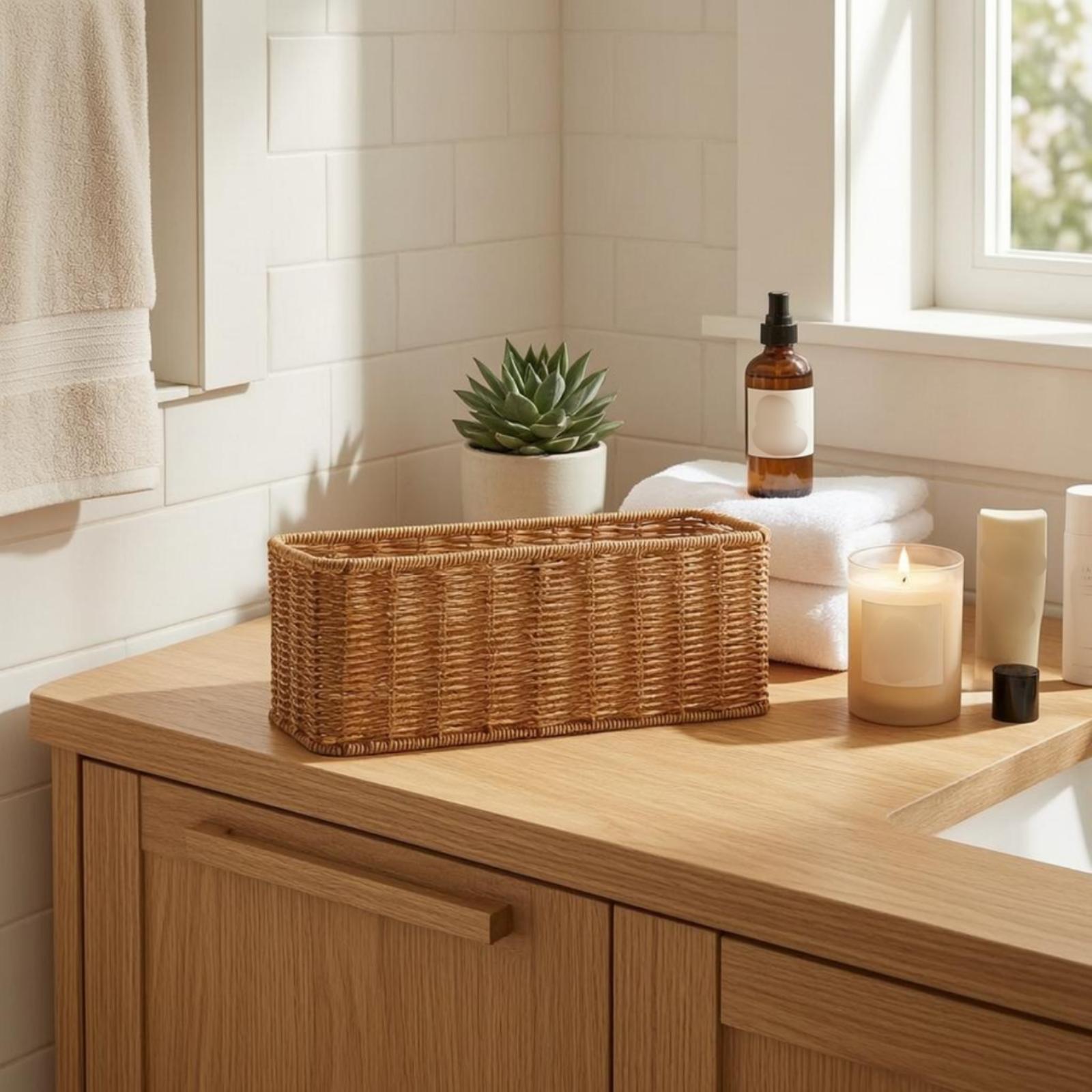 Cesta de almacenamiento para e - Home Essentials Bathroom Organizer reseña y precio