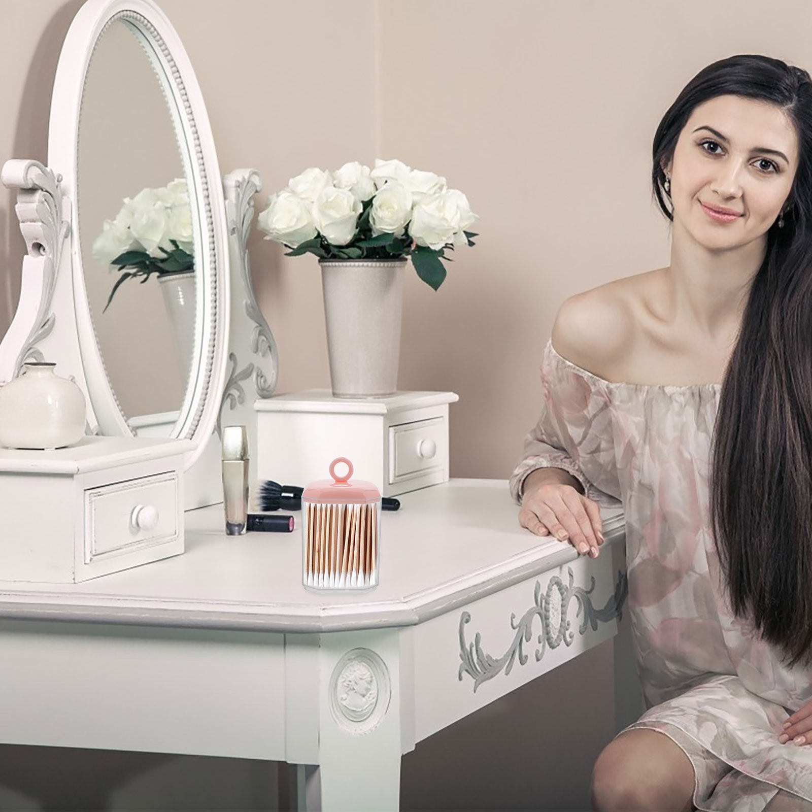 Caja de almacenamiento de almo - Home Essentials Bathroom Organizer reseña y precio