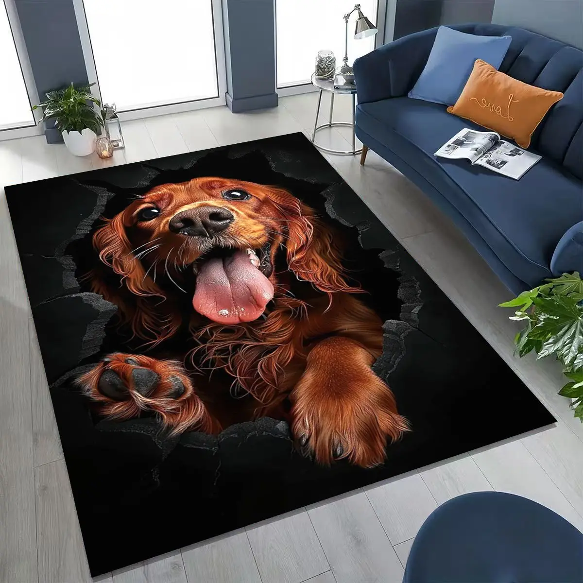 Alfombra 3D con diseño de perr - Home Bathroom Break reseña y precio
