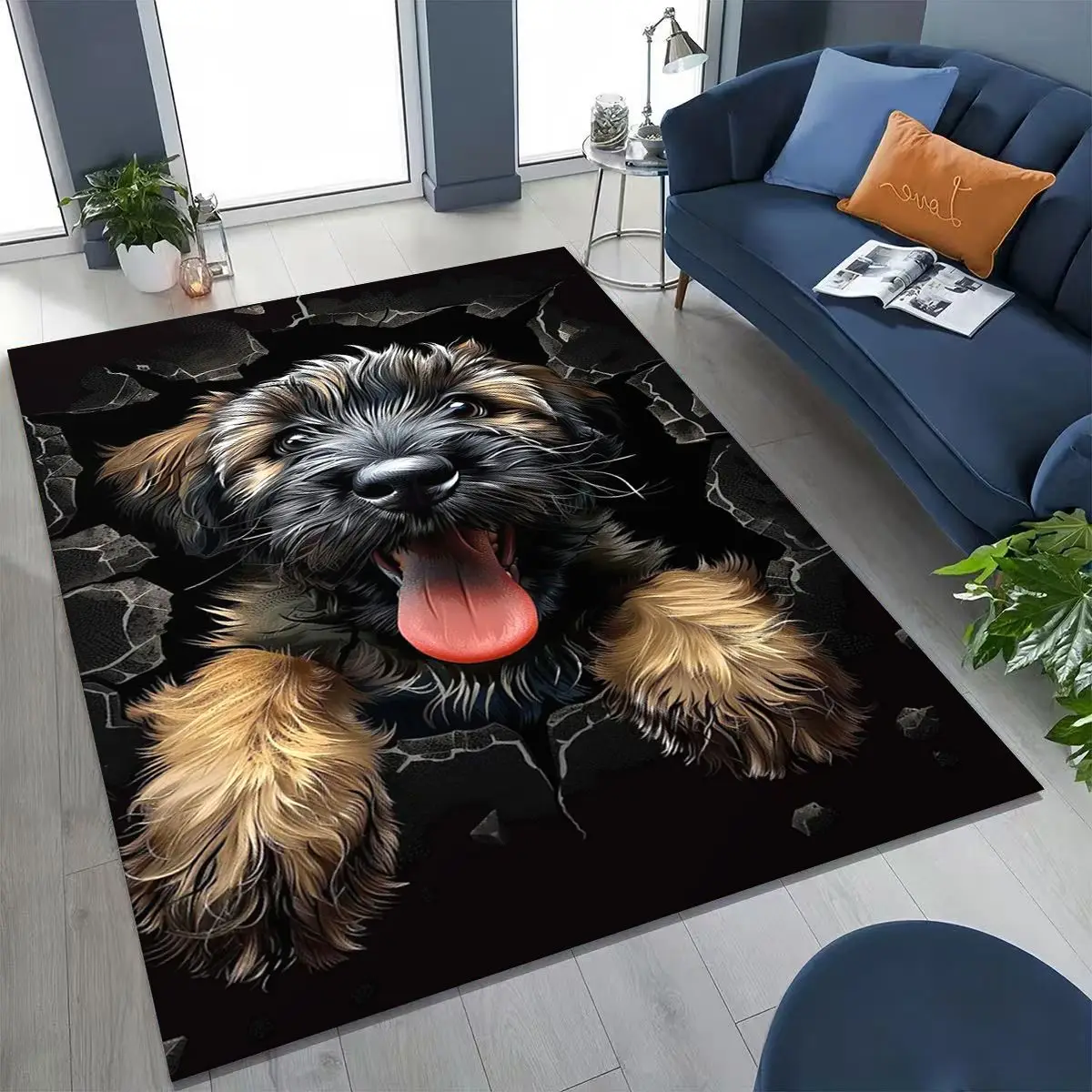 Alfombra 3D con diseño de perr - Home Bathroom Break reseña y precio