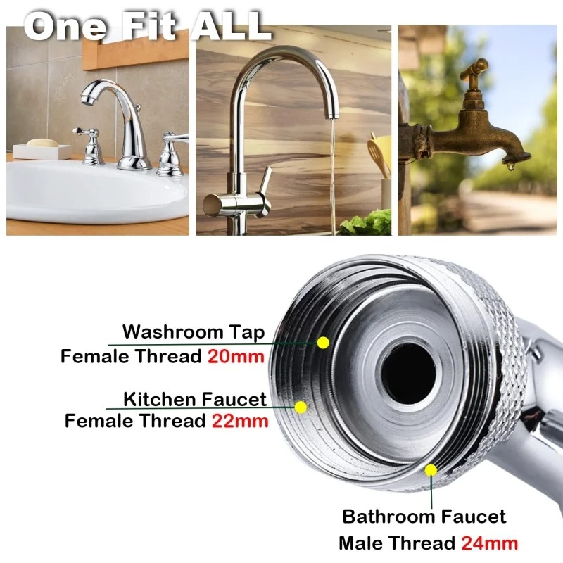 1080 ° Extensor de grifo girat - Home Kitchen Bathroom Marketing reseña y precio