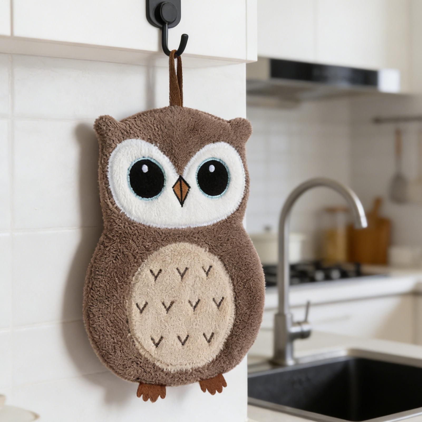 Toalla de mano con forma de bú - Home Bathroom Towels reseña y precio
