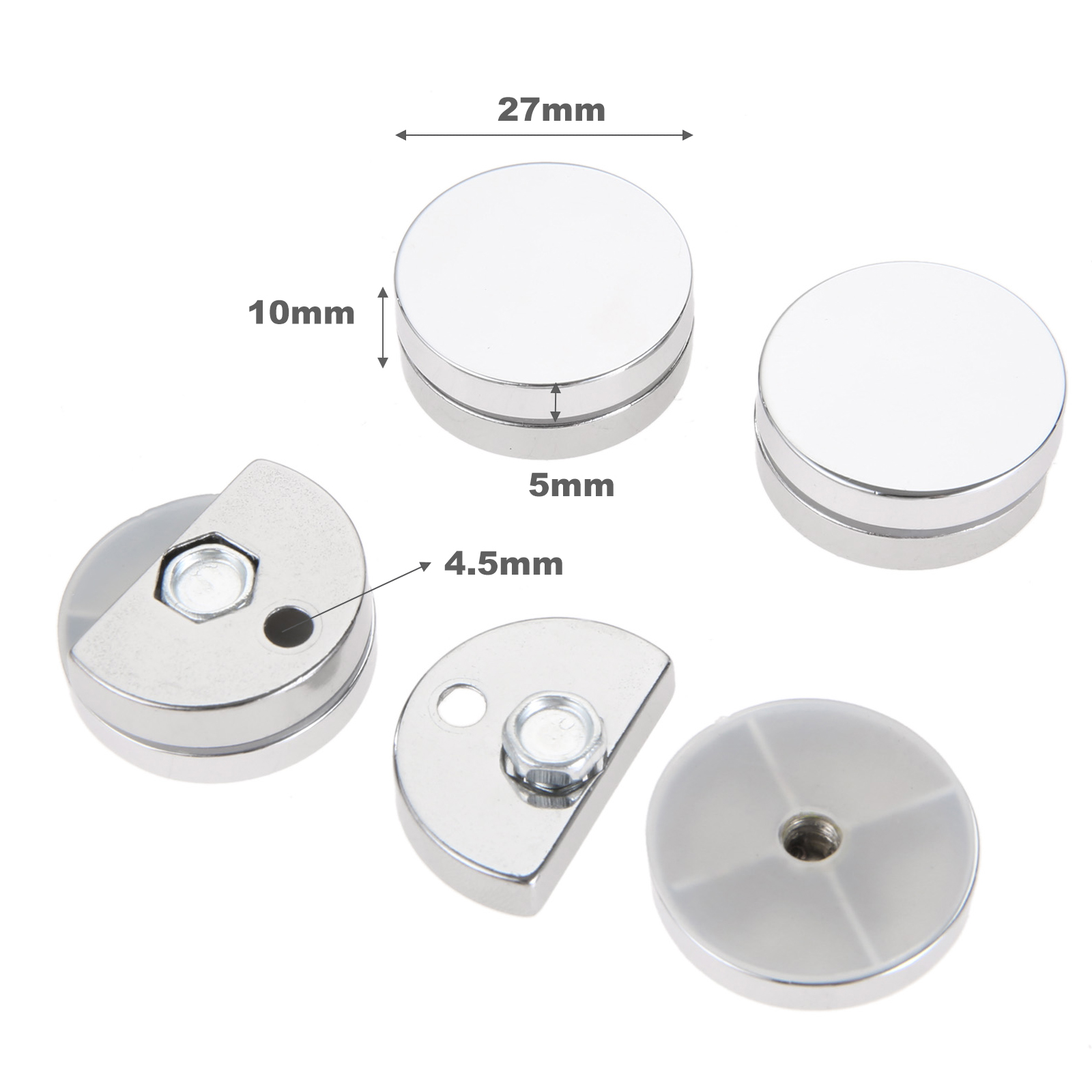 Abrazadera redonda de cristal  - Home Hardware Bathroom Mirrors reseña y precio
