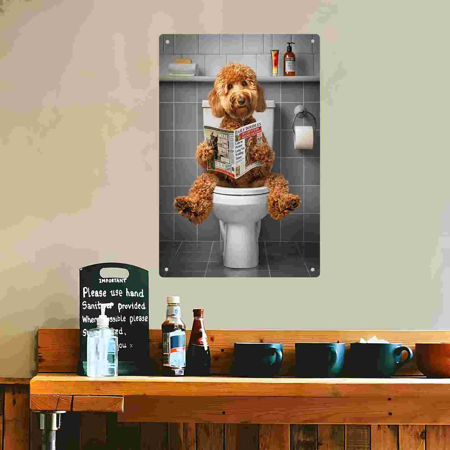 Decoración 2D Plana de 1 Pieza - Home Bathroom Toilet reseña y precio