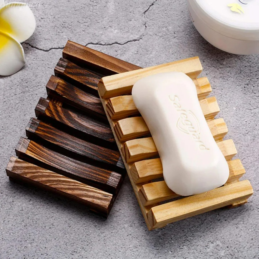 Jabonera de Bambú Natural, Rej - Home Essentials Bathroom Organizer reseña y precio