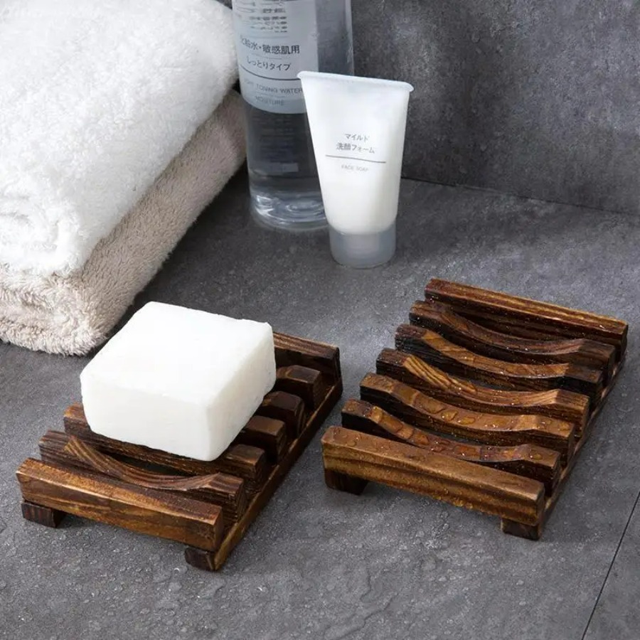Jabonera de Bambú Natural, Rej - Home Essentials Bathroom Organizer reseña y precio