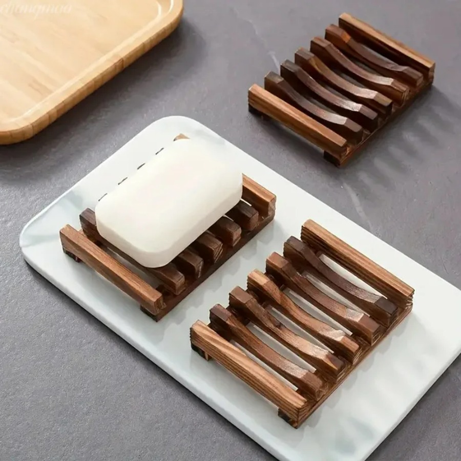Jabonera de Bambú Natural, Rej - Home Essentials Bathroom Organizer reseña y precio