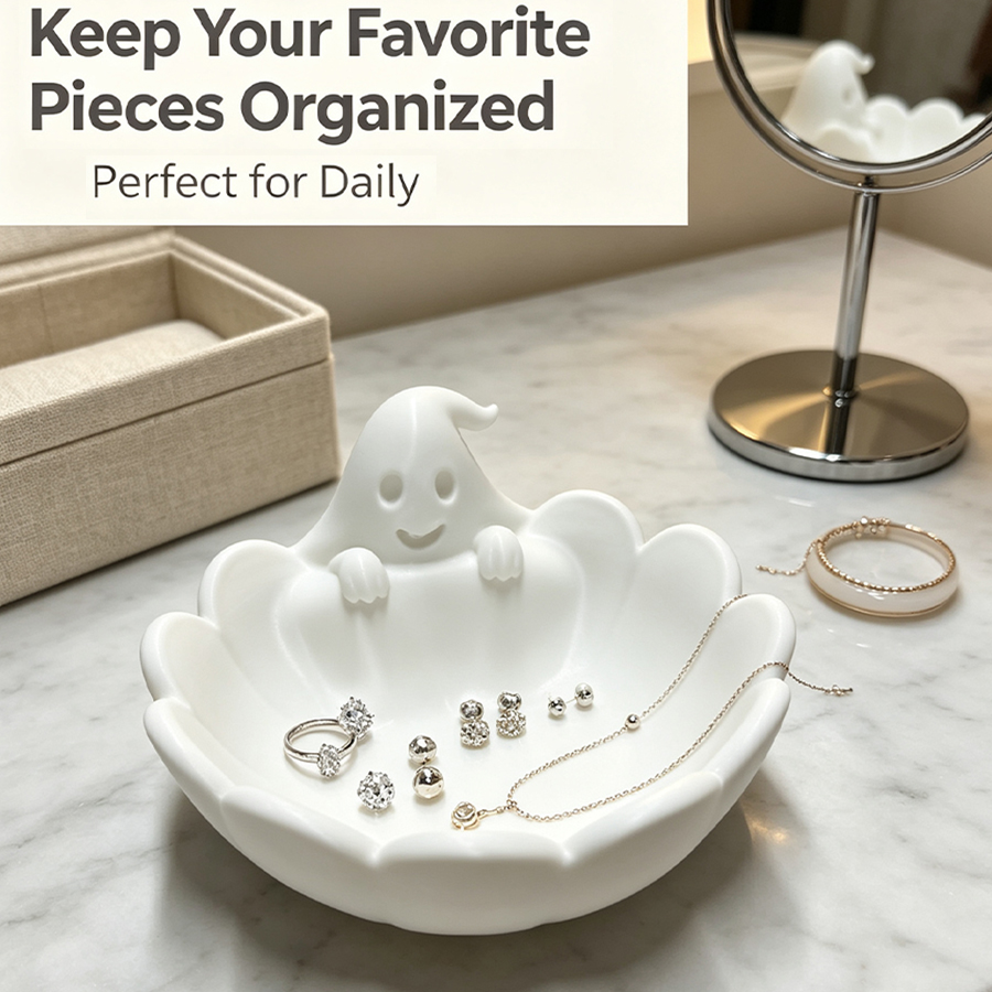Bandeja de joyería 3D con form - Home Essentials Bathroom Organizer reseña y precio