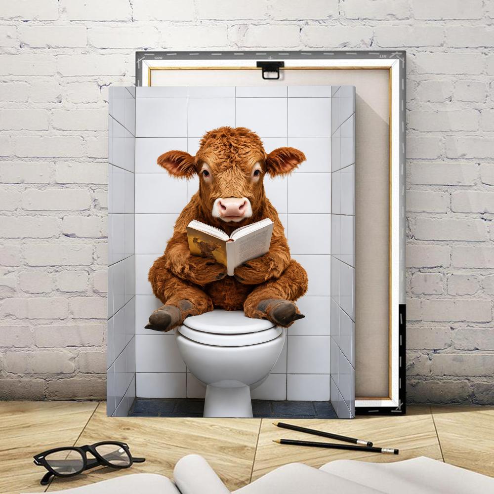 Cuadro Decorativo de Gato Leye - Home Bathroom Toilet reseña y precio
